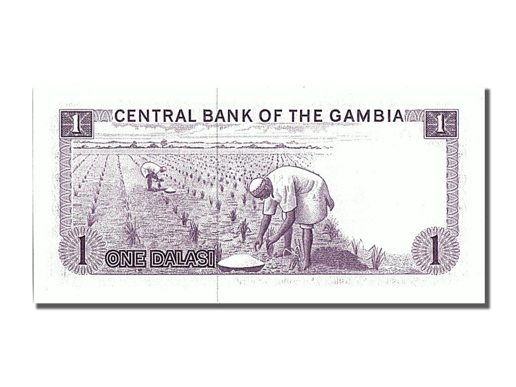 Banconote, Gambia, 1 Dalasi, FDS