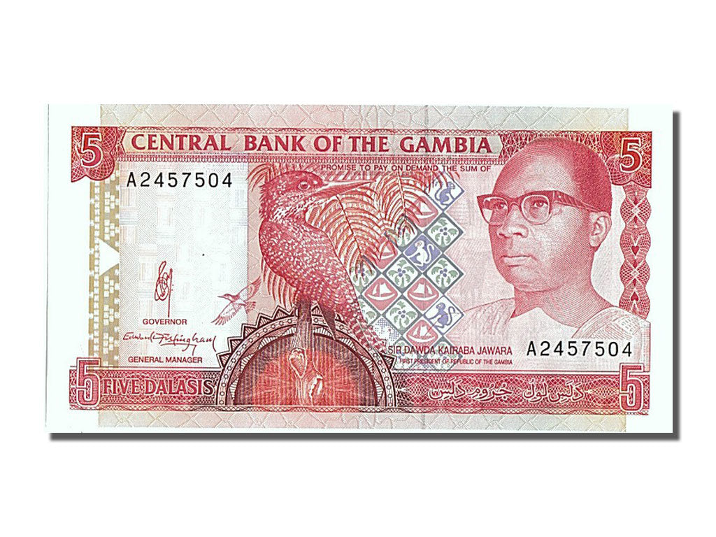 Banknote, Gambia, 5 Dalasis, UNC(65-70)