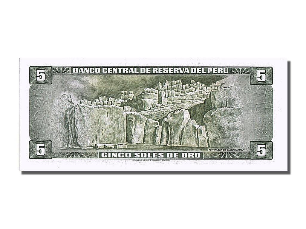 Banknote, Peru, 5 Soles De Oro, 1974, 1974-08-15, UNC(65-70)