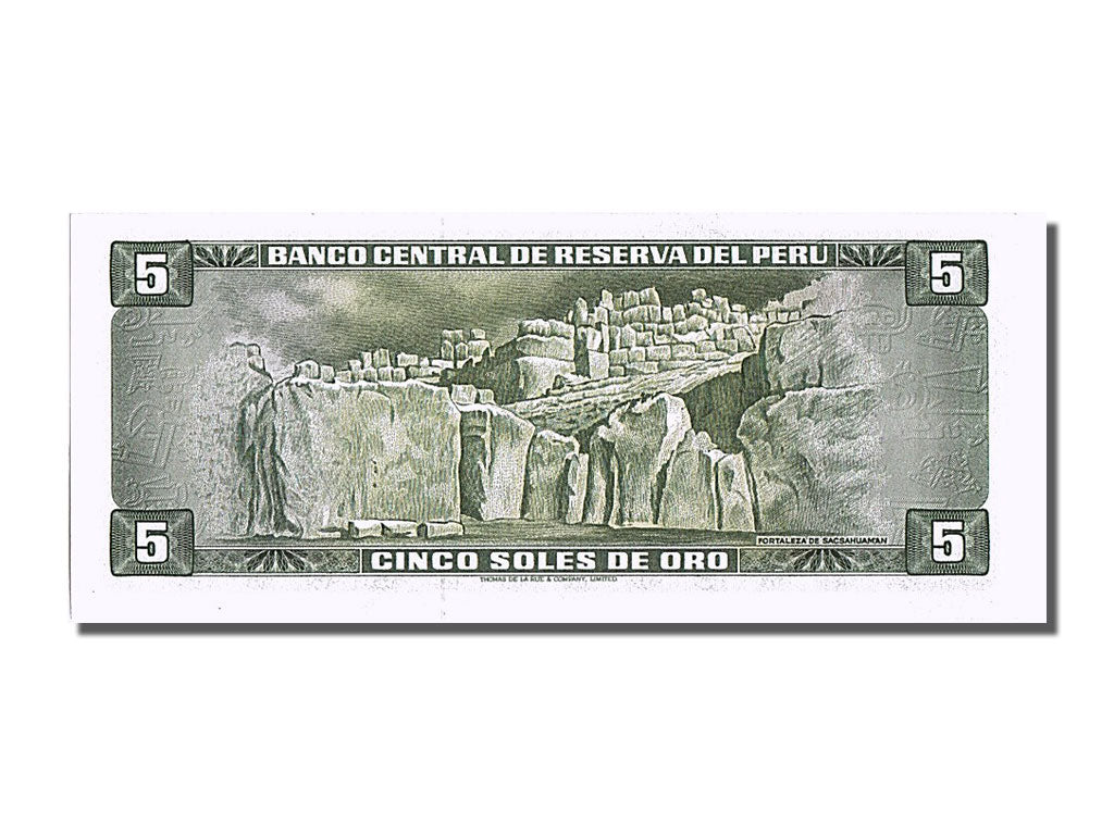 Banknote, Peru, 5 Soles De Oro, 1974, 1974-08-15, UNC(65-70)