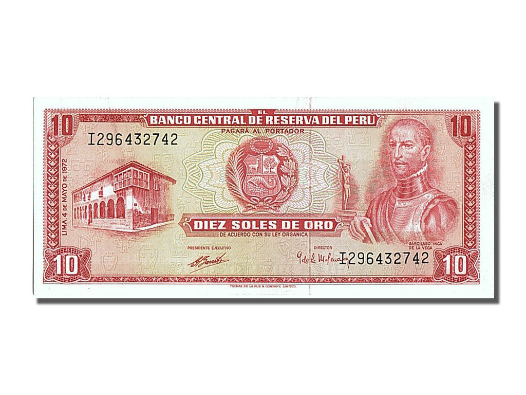 Banknote, Peru, 10 Soles De Oro, 1972, 1972-05-04, UNC(65-70)