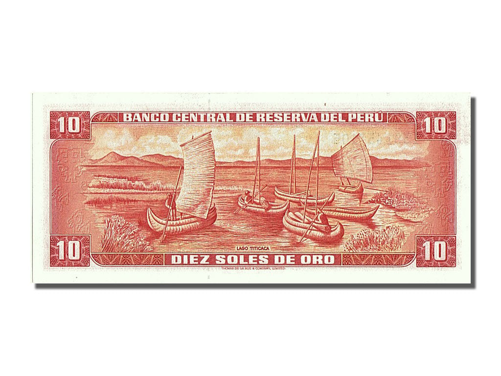 Banknote, Peru, 10 Soles De Oro, 1974, 1974-05-16, UNC(65-70)