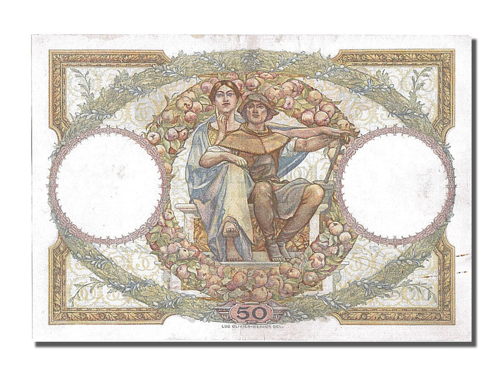 Banknote, France, 50 Francs, 50 F 1927-1934 ''Luc Olivier Merson'', 1929