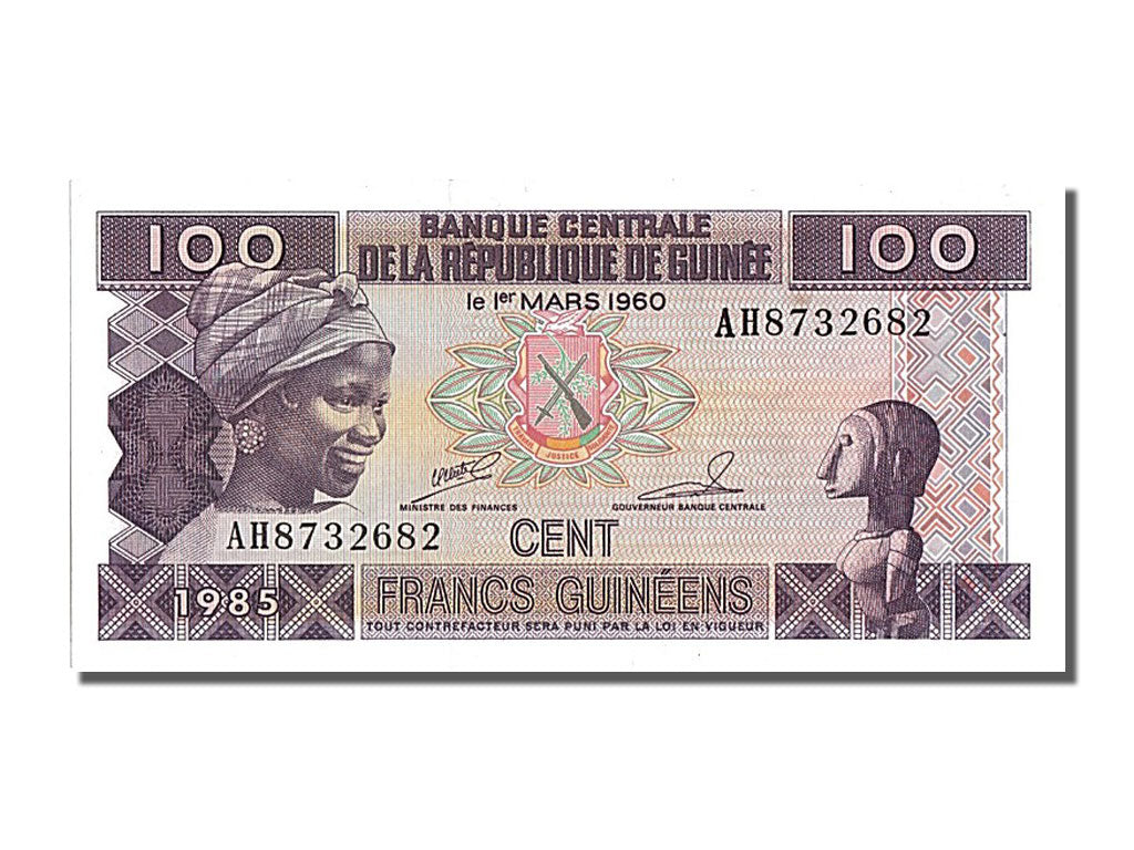 Geldschein, Guinea, 100 Francs, 1960, 1960-03-01, UNZ