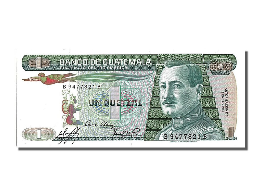 Banknote, Guatemala, 1 Quetzal, 1985, 1985-01-09, UNC(65-70)