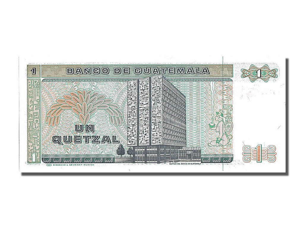 Banknote, Guatemala, 1 Quetzal, 1985, 1985-01-09, UNC(65-70)