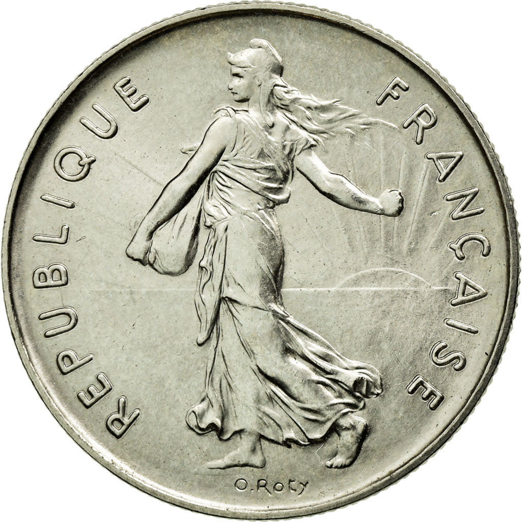 Coin, France, Semeuse, 5 Francs, 1981, MS(65-70), Nickel Clad Copper-Nickel