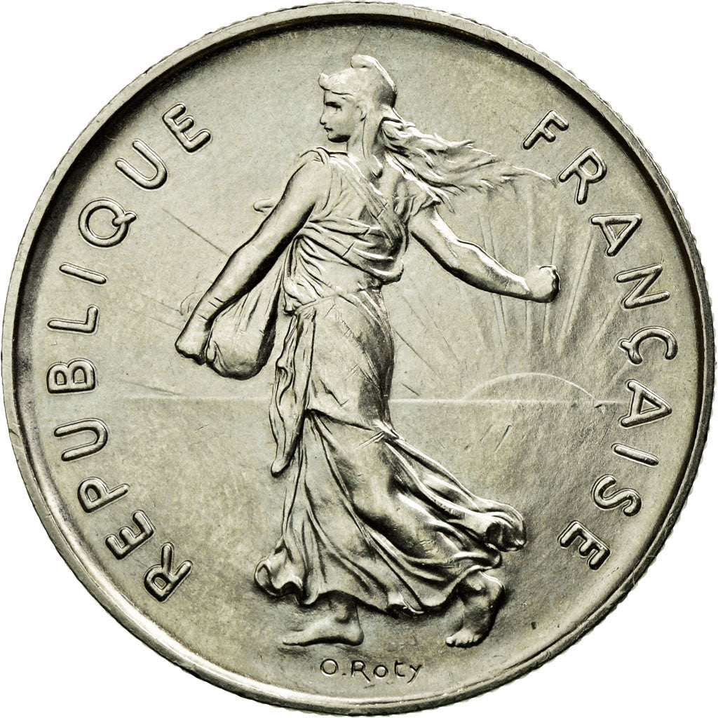 Coin, France, Semeuse, 5 Francs, 1983, MS(65-70), Nickel Clad Copper-Nickel