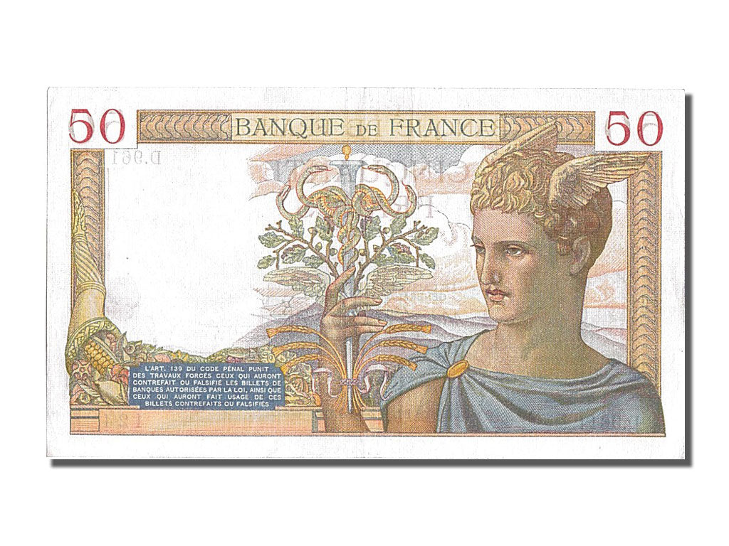 Billet, France, 50 Francs, 50 F 1934-1940 ''Cérès'', 1939, 1939-02-02, SUP+