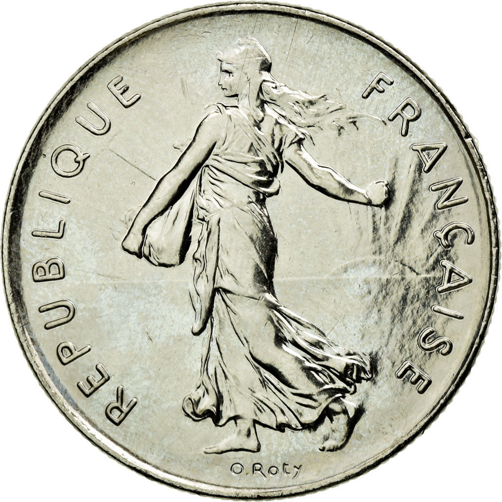 Coin, France, Semeuse, 5 Francs, 1999, MS(65-70), Nickel Clad Copper-Nickel
