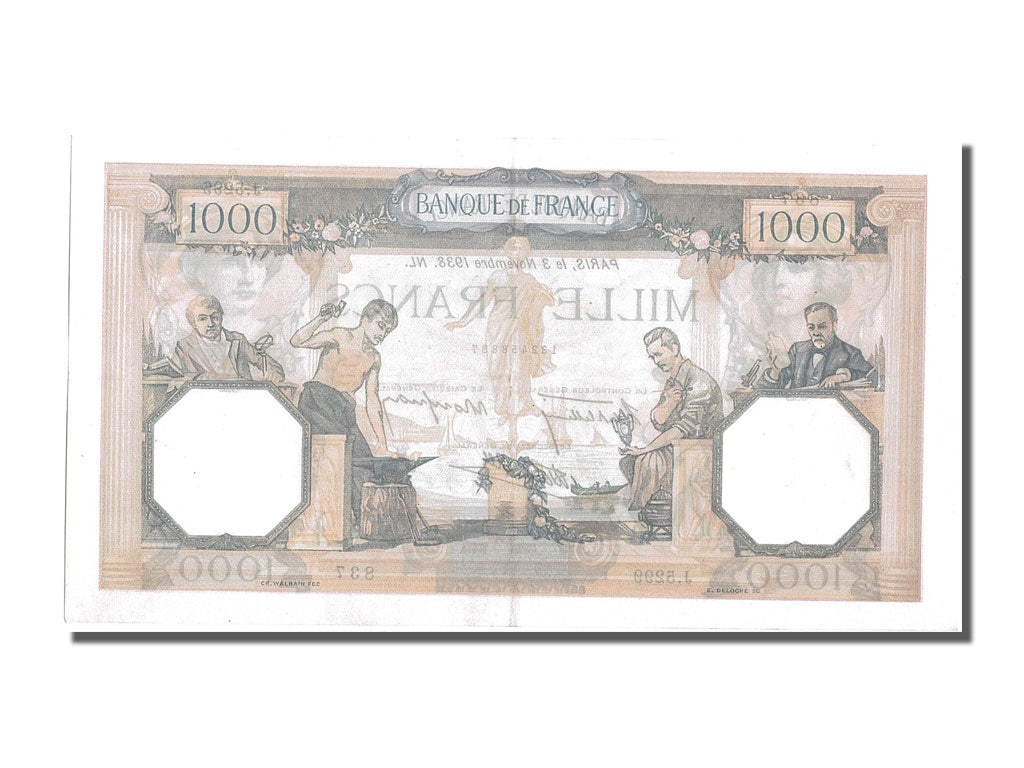 Billet, France, 500 Francs, 1 000 F 1927-1940 ''Cérès et Mercure'', 1939