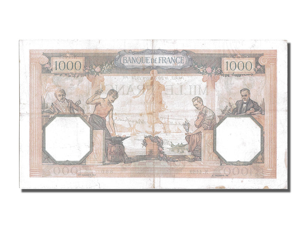 Banknot, Francja, 500 Francs, Cérès et Mercure, 1938, 1938-10-20, EF(40-45)