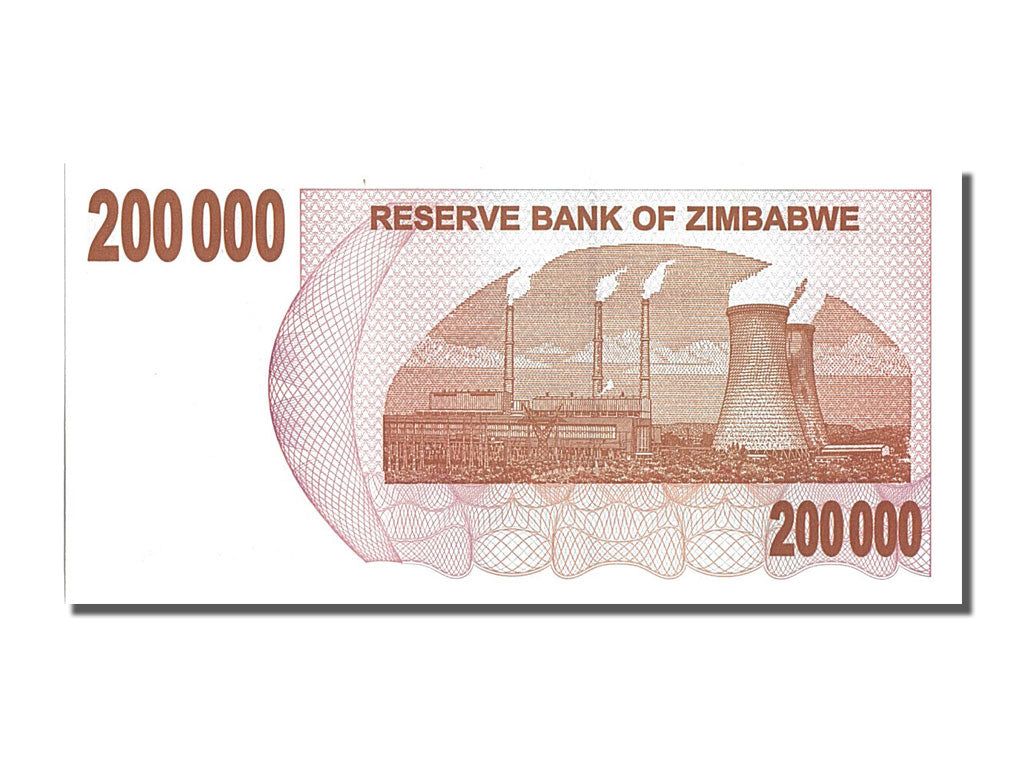 Banknote, Zimbabwe, 200,000 Dollars, 2007, 2007-07-01, UNC(65-70)