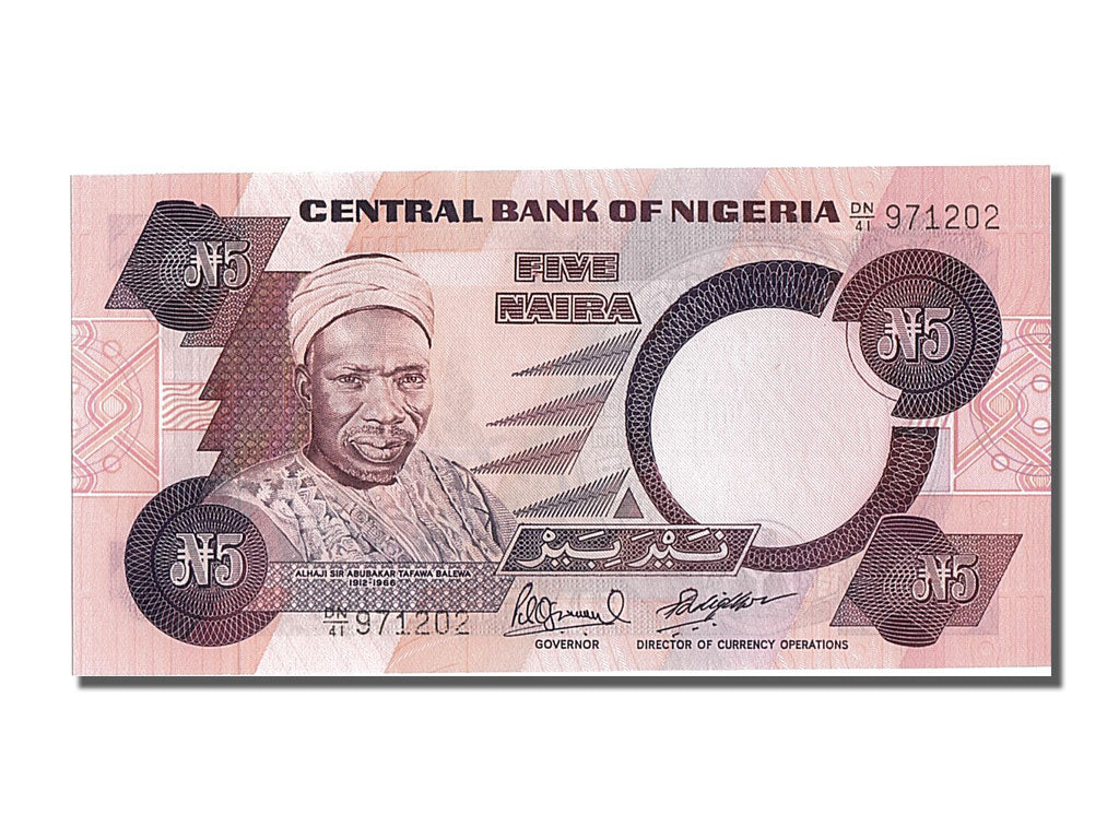 Biljet, Nigeria, 5 Naira, NIEUW