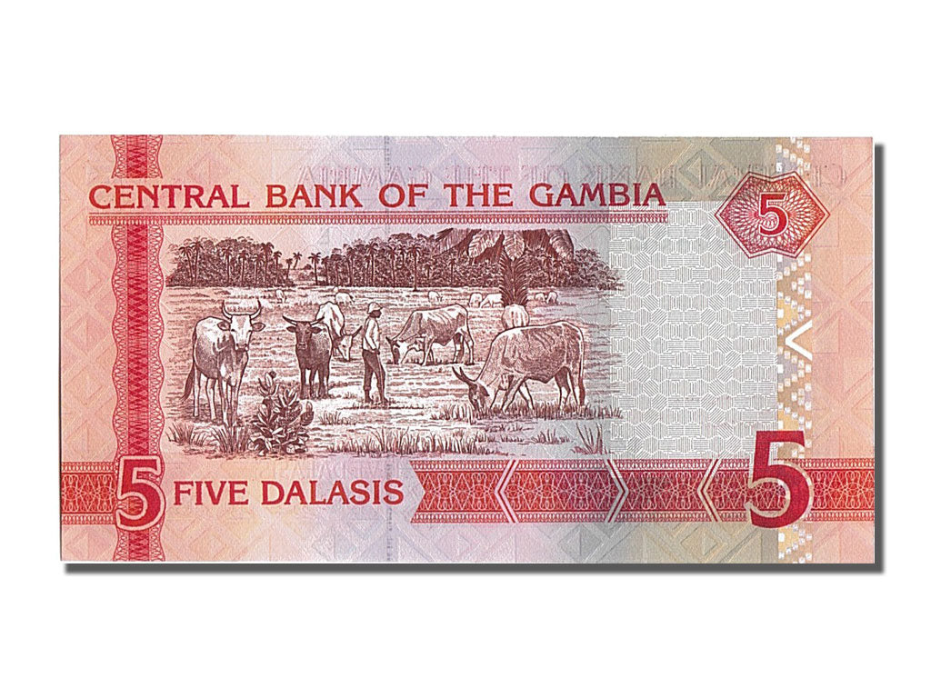 Banknote, Gambia, 5 Dalasis, UNC(65-70)