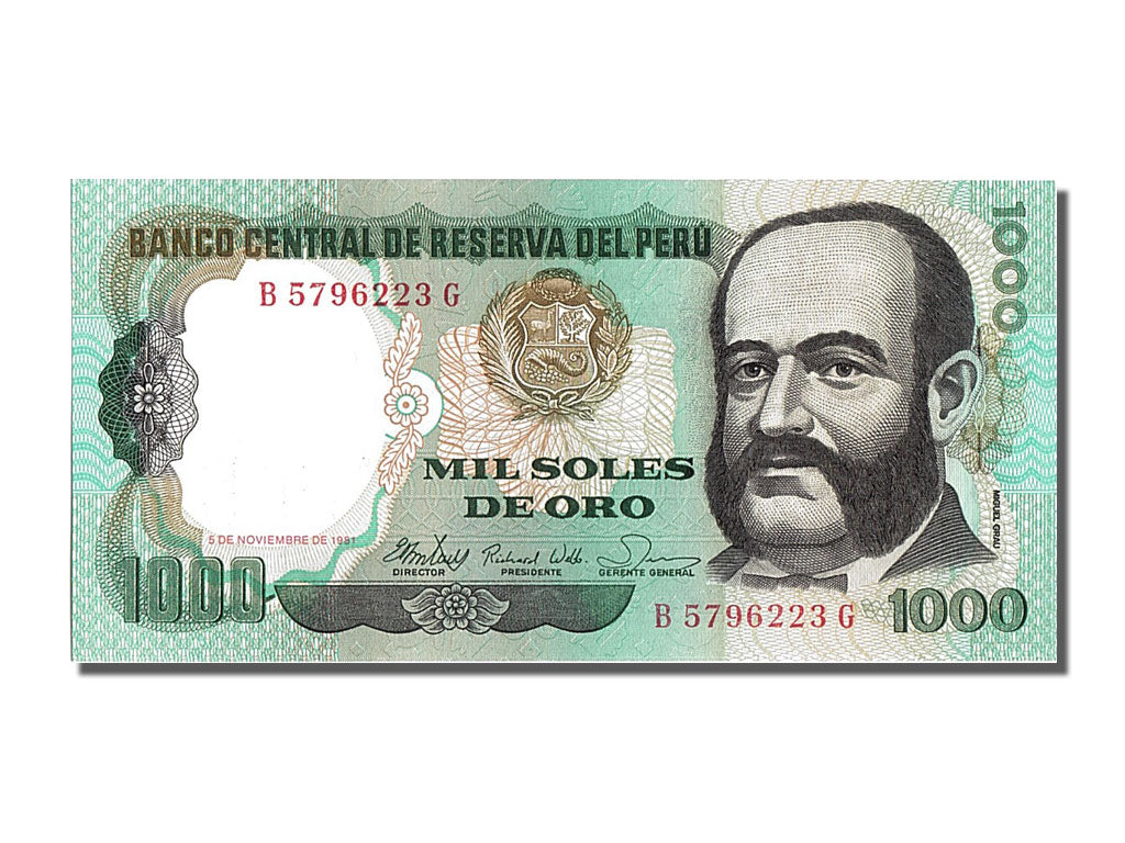 Banknote, Peru, 1000 Soles De Oro, 1981, 1981-11-05, UNC(65-70)