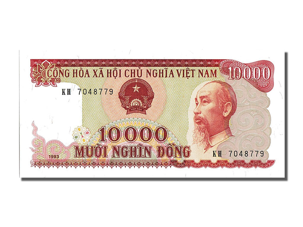 Billet, Viet Nam, 10,000 D<ox>ng, 1993, NEUF