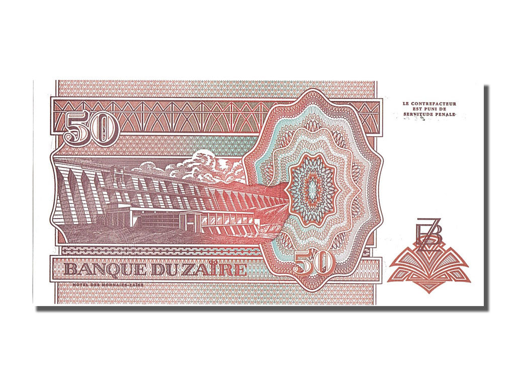 Banknote, Zaire, 50 Nouveaux Zaïres, 1993, 1993-06-24, UNC(65-70)