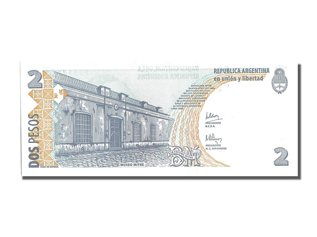 Banknote, Argentina, 2 Pesos, 2002, UNC(65-70)