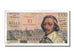 Geldschein, Frankreich, 10 Nouveaux Francs on 1000 Francs, 1955-1959 Overprinted