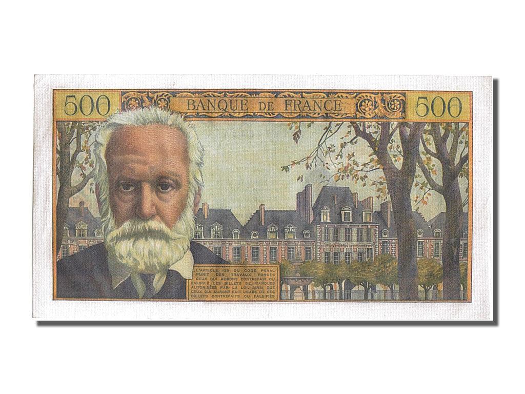 Banknot, Francja, 500 Francs, Victor Hugo, 1958, 1958-02-06, UNC(63)