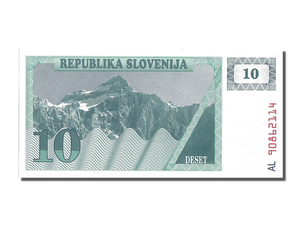 Banconote, Slovenia, 10 (Tolarjev), FDS