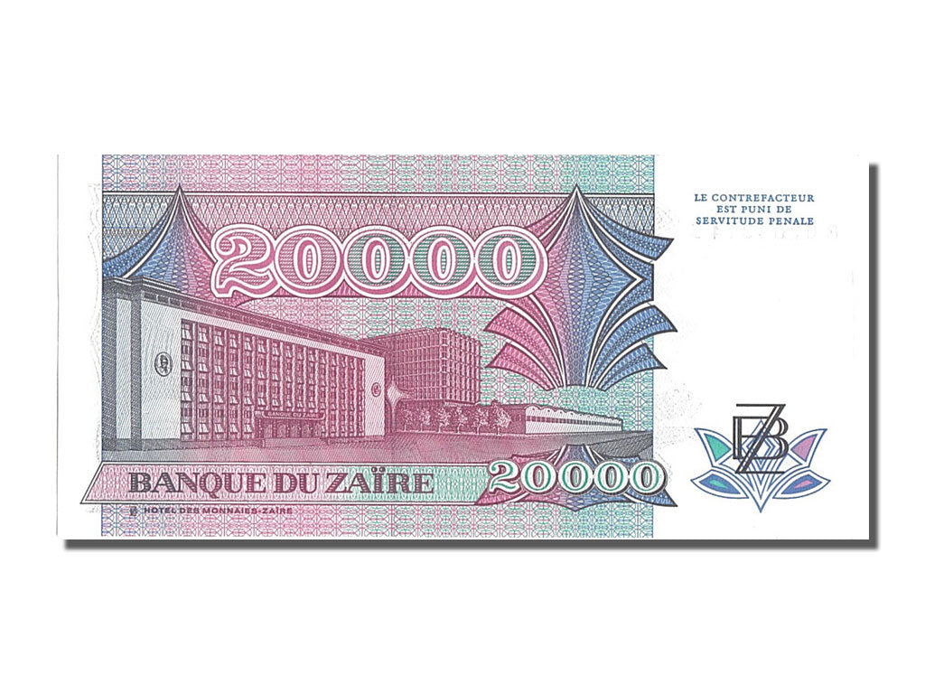 Banknote, Zaire, 20,000 Zaïres, 1991-07-01, UNC(65-70)