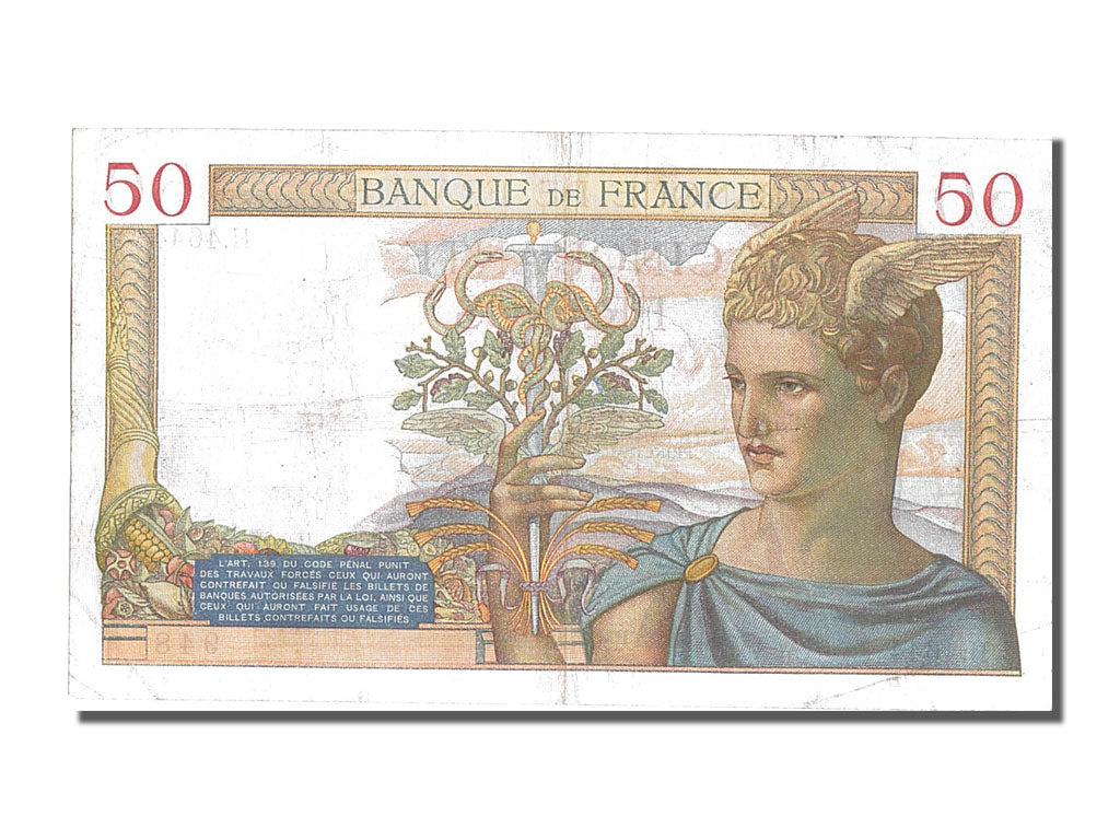 Banknote, France, 50 Francs, 50 F 1934-1940 ''Cérès'', 1936, 1936-06-18