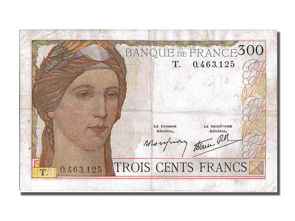 Banknote, France, 300 Francs, 300 F 1938-1939, 1939, 1939-02-09, EF(40-45)