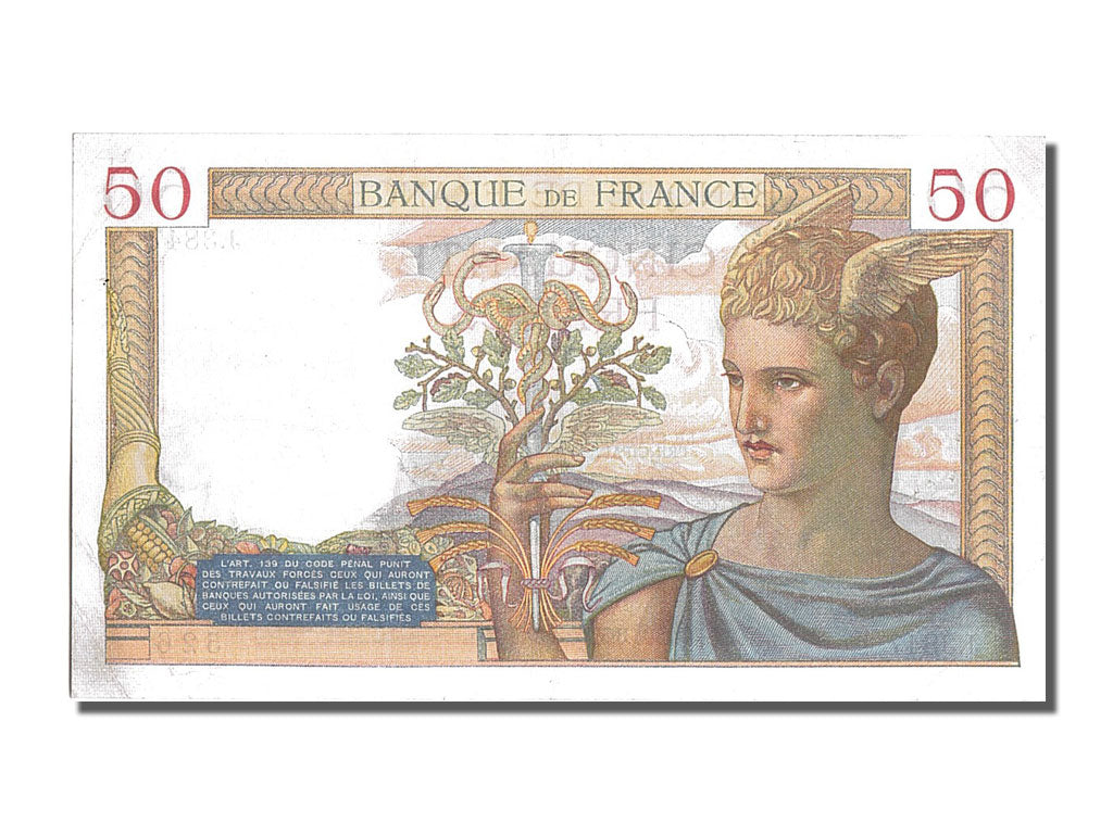Biljet, Frankrijk, 50 Francs, 50 F 1934-1940 ''Cérès'', 1936, 1936-02-27