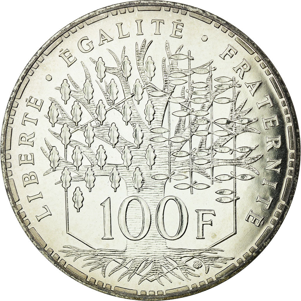 Coin, France, Panthéon, 100 Francs, 1988, Paris, MS(65-70), Silver, Gadoury:898