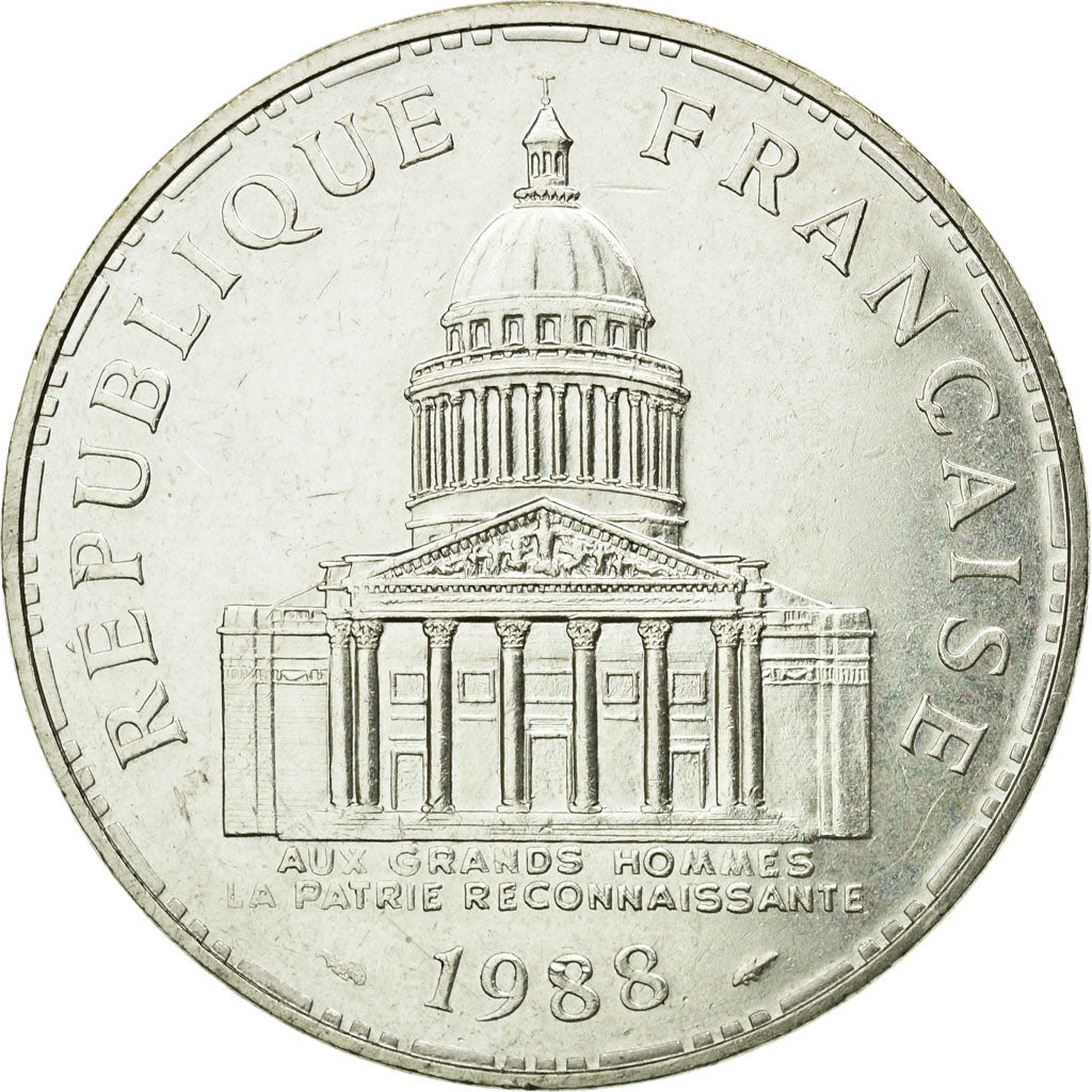 Coin, France, Panthéon, 100 Francs, 1988, Paris, MS(65-70), Silver, Gadoury:898