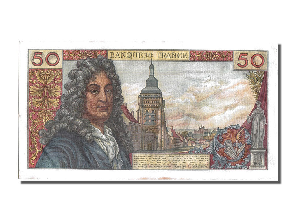 Banknote, France, 50 Francs, 50 F 1962-1976 ''Racine'', 1962, 1962-06-07