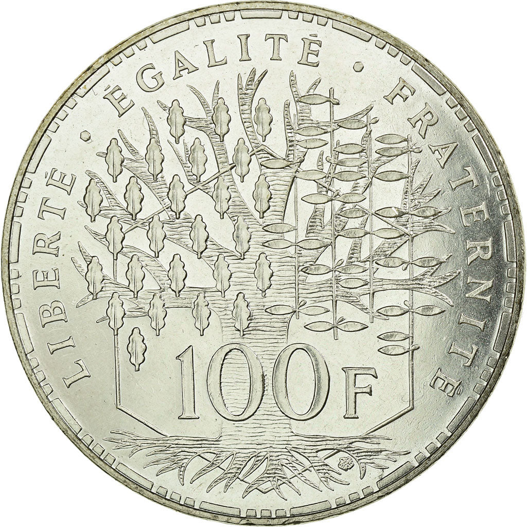 Coin, France, Panthéon, 100 Francs, 1991, Paris, MS(65-70), Silver, Gadoury:898