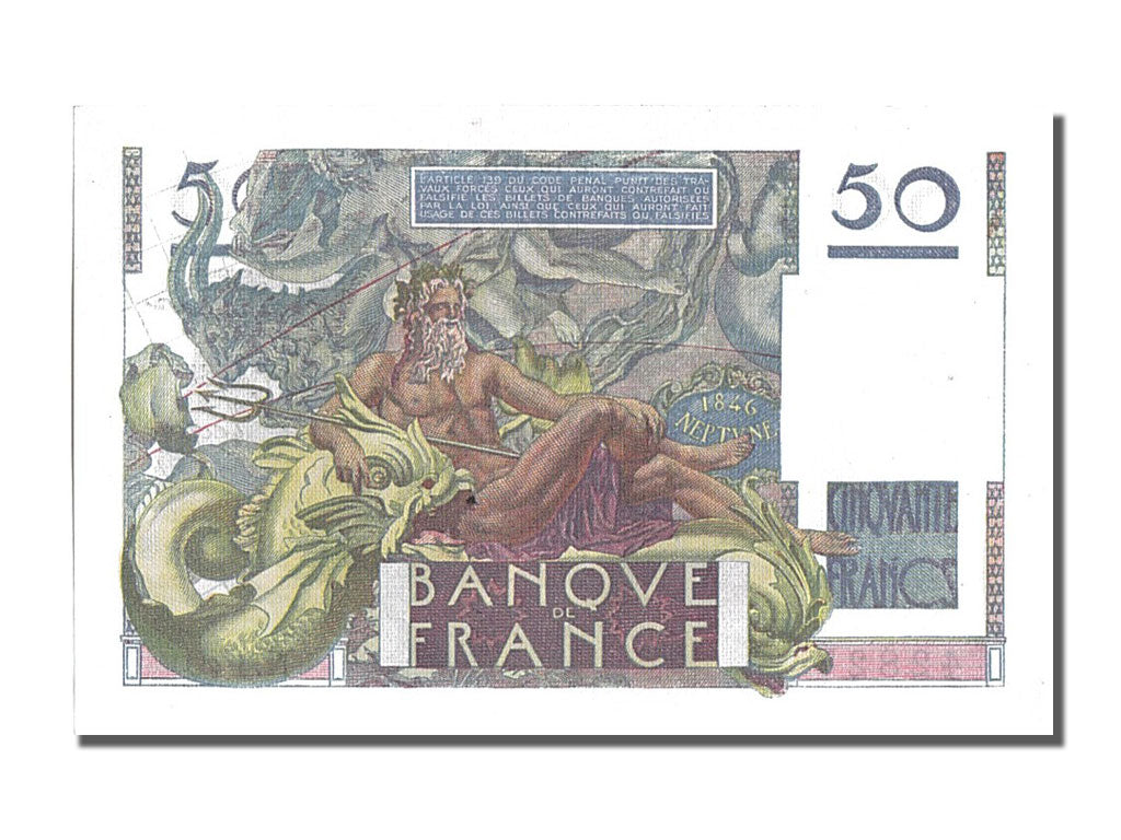 Biljet, Frankrijk, 50 Francs, 50 F 1946-1951 ''Le Verrier'', 1951, 1951-02-01