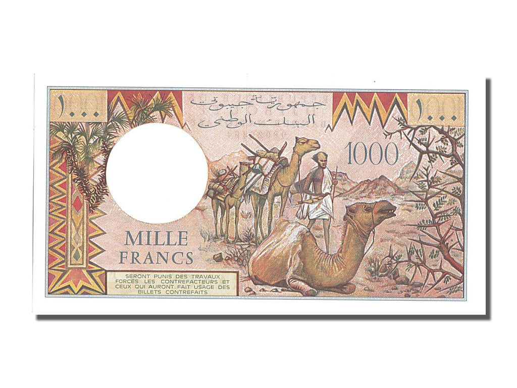 Banknot, Dżibuti, 1000 Francs, UNC(65-70)