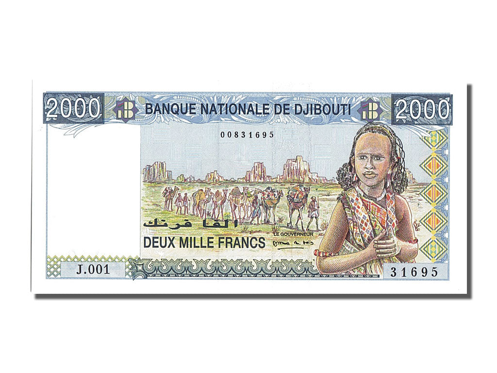 Geldschein, Dschibuti, 2000 Francs, UNZ
