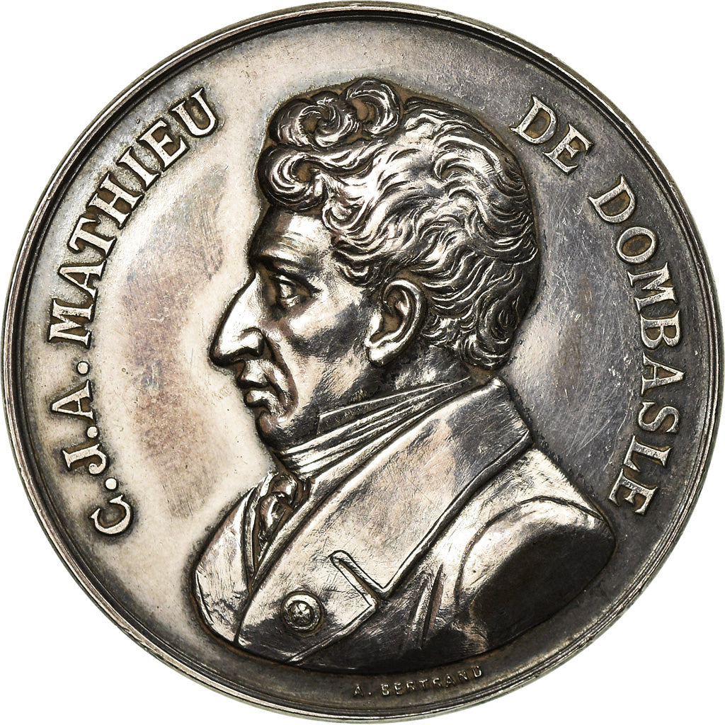 Frankreich, Medaille, Mathieu de Dombasle, Agriculture, Rosières aux Salines