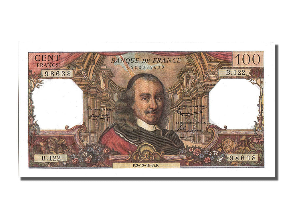 Banknot, Francja, 100 Francs, Corneille, 1965, 1965-12-02, UNC(63)