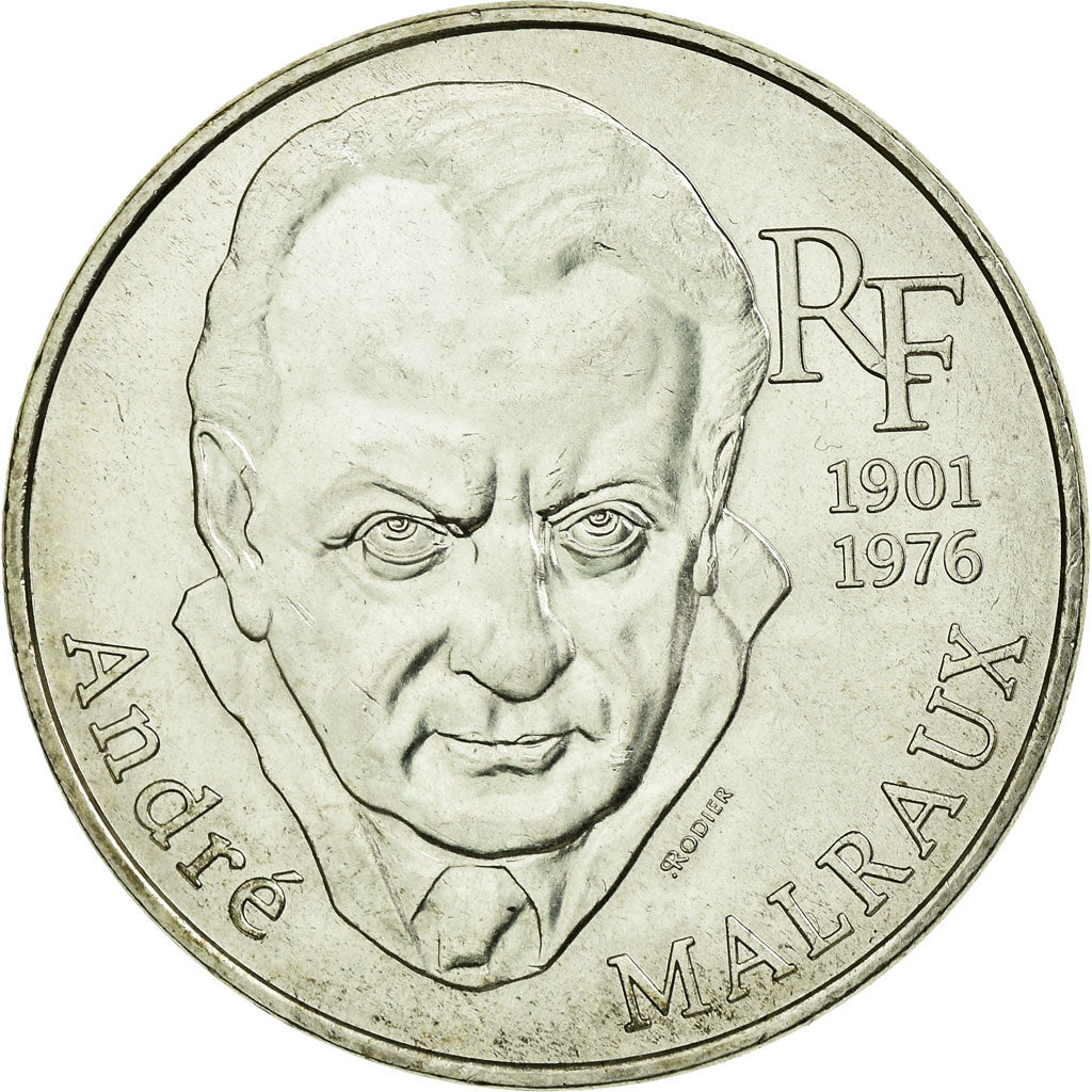 Coin, France, André Malraux, 100 Francs, 1997, MS(60-62), Silver, Gadoury:954