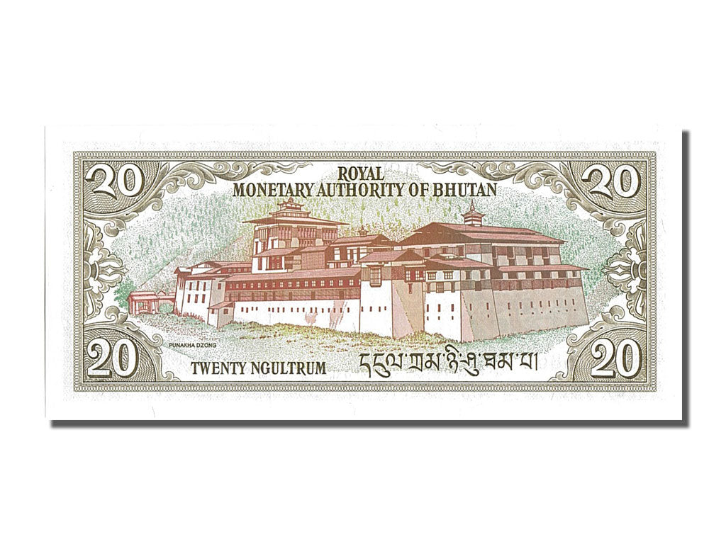 Banknote, Bhutan, 20 Ngultrum, 1992, UNC(65-70)
