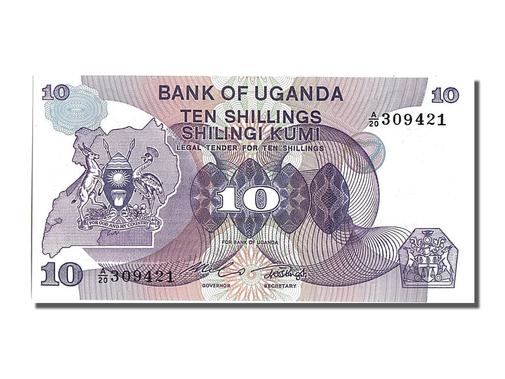 Banknot, Uganda, 10 Shillings, 1982, UNC(65-70)