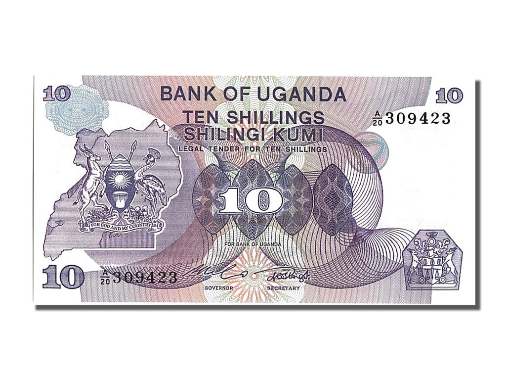 Banknot, Uganda, 10 Shillings, 1982, UNC(65-70)