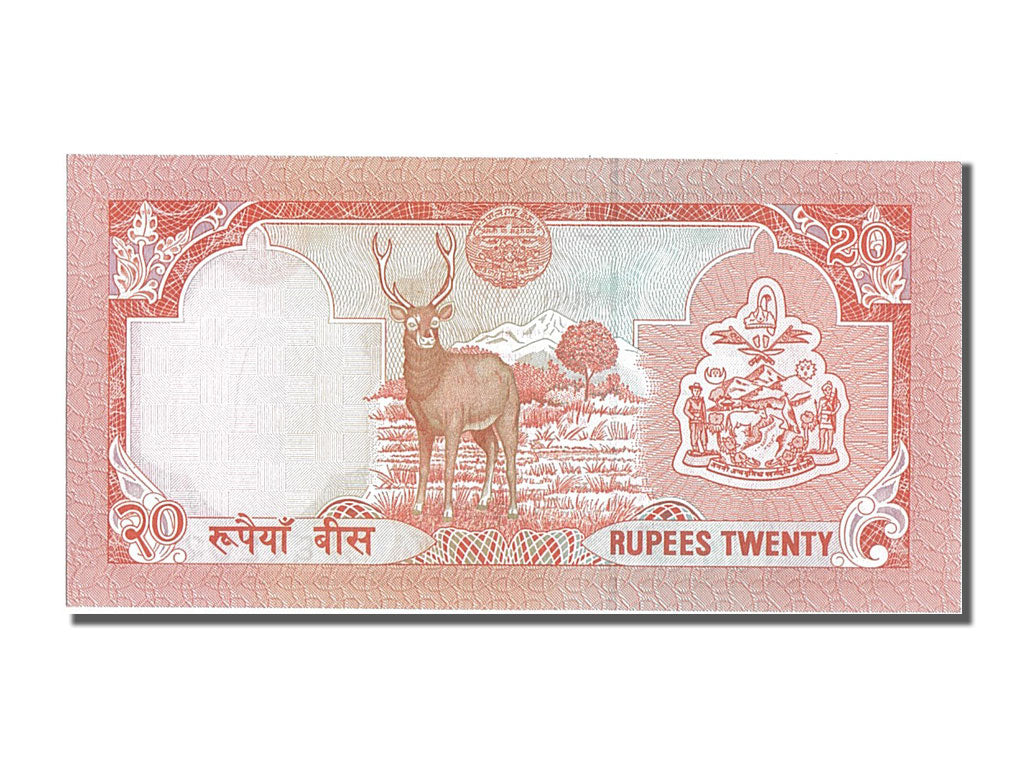 Biljet, Nepal, 20 Rupees, 1988, NIEUW