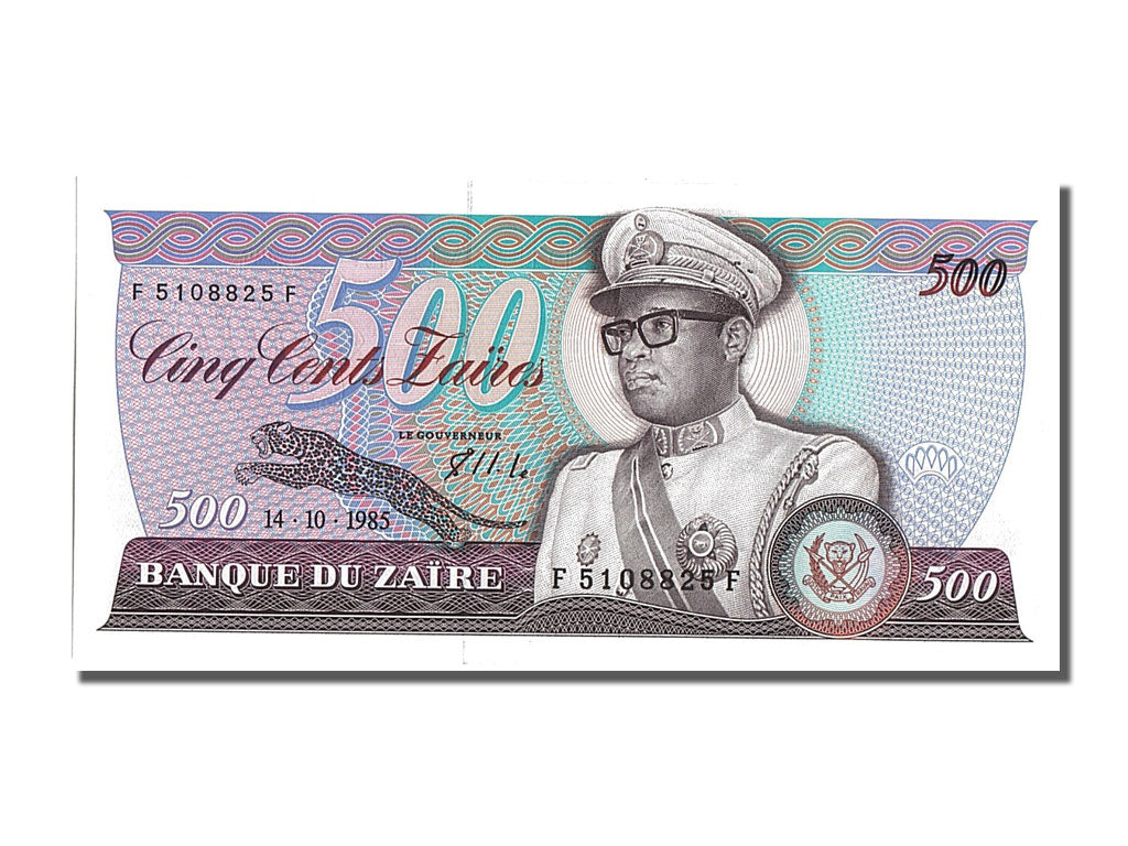 Banknote, Zaire, 500 Zaïres, 1985, 1985-11-24, UNC(65-70)