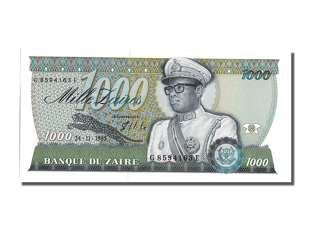 Banknote, Zaire, 1000 Zaïres, 1985, 1985-11-24, UNC(65-70)
