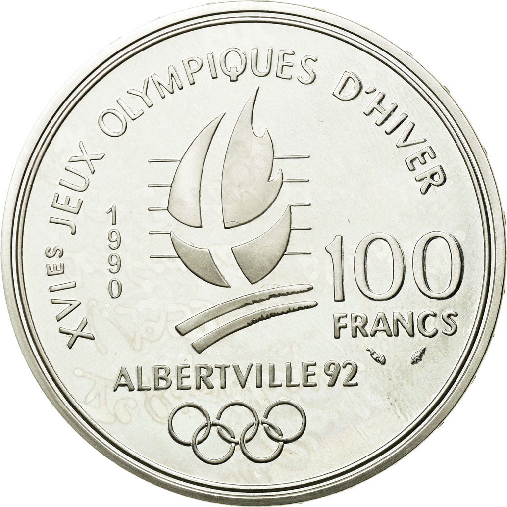 Coin, France, 100 Francs, 1990, MS(65-70), Silver, Gadoury:5