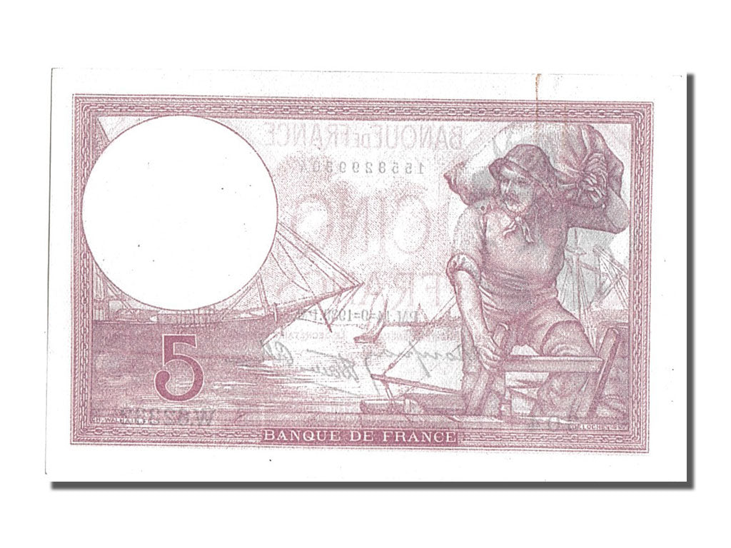 Billet, France, 5 Francs, 5 F 1917-1940 ''Violet'', 1939, 1939-09-14, SPL