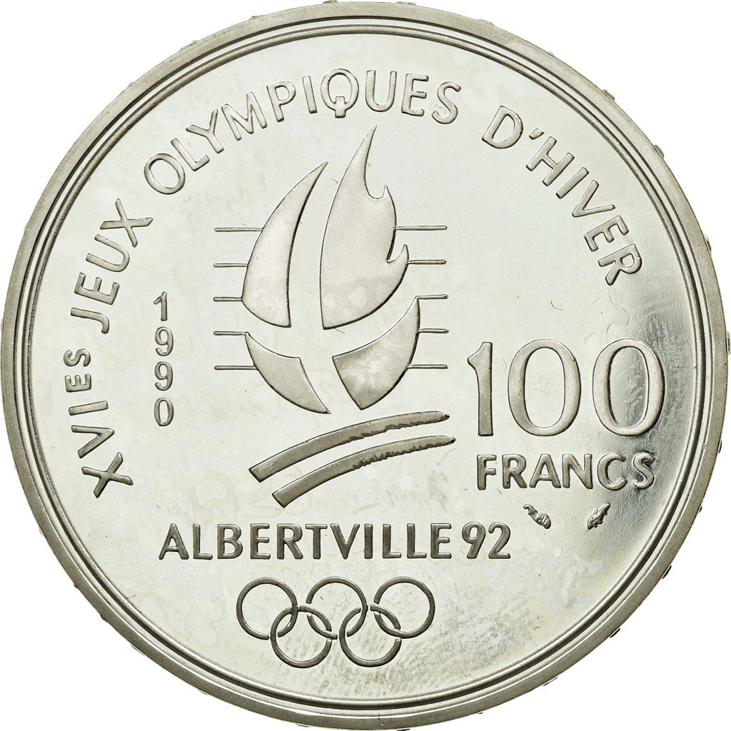 Coin, France, 100 Francs, 1990, MS(65-70), Silver, Gadoury:7