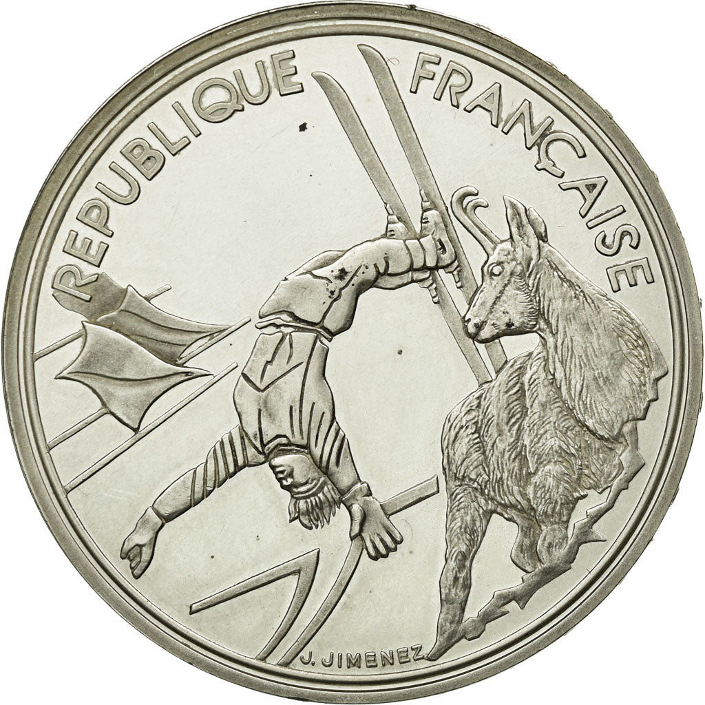 Coin, France, 100 Francs, 1990, MS(60-62), Silver, Gadoury:9